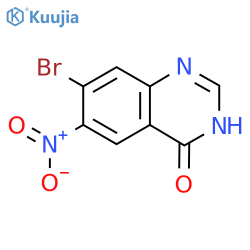 7-bromo-6-nitro-3H-quinazolin-4-one structure