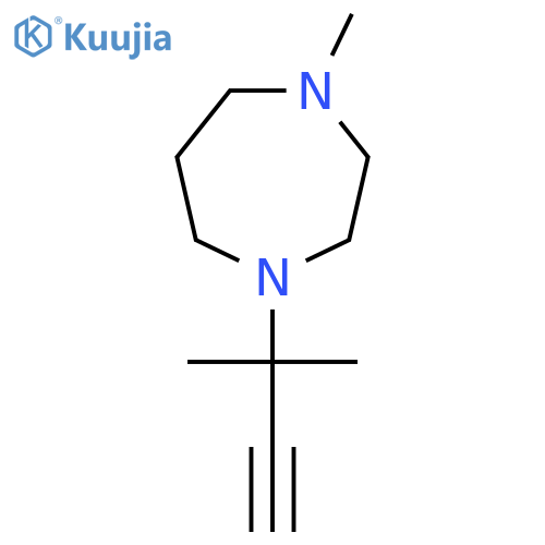 1-Methyl-4-(2-methylbut-3-yn-2-yl)-1,4-diazepane structure