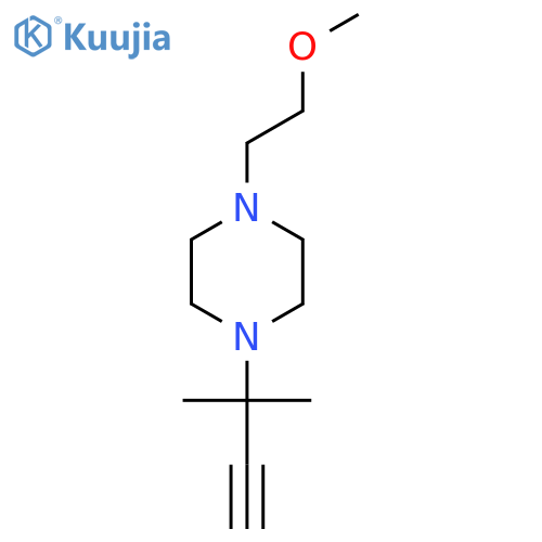 1-(2-Methoxyethyl)-4-(2-methylbut-3-yn-2-yl)piperazine structure