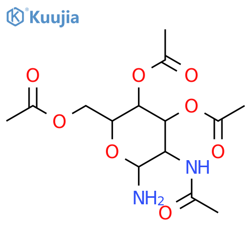 2-Acetamido-2-deoxy-3,4,6-tri-O-acetyl-b-D-glucopyranosylamine structure