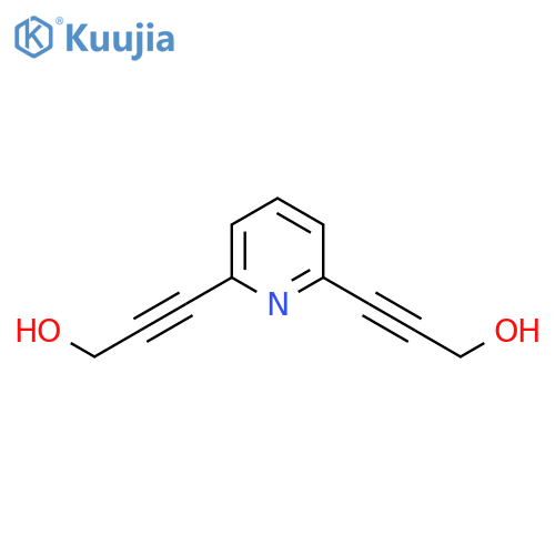 2,6-Bis-(3-hydroxyprop-1-ynyl)pyridine structure