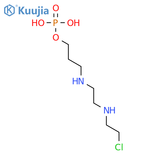 3-({2-(2-chloroethyl)aminoethyl}amino)propoxyphosphonic acid structure