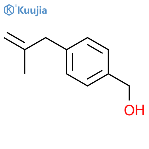 Benzenemethanol, 4-(2-methyl-2-propenyl)- structure