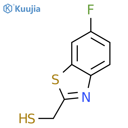 2-Benzothiazolemethanethiol,6-fluoro- structure