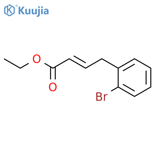 2-Butenoic acid, 4-(2-bromophenyl)-, ethyl ester, (2E)- structure