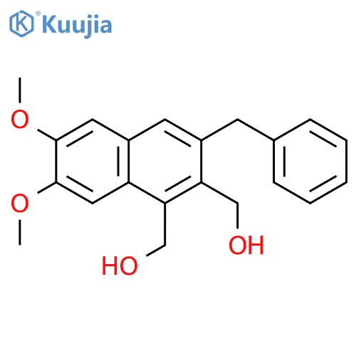1,2-Naphthalenedimethanol, 6,7-dimethoxy-3-(phenylmethyl)- structure