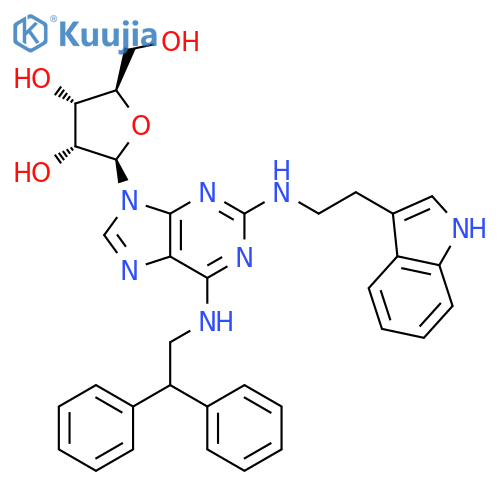 ADENOSINE, N-(2,2-DIPHENYLETHYL)-2-[[2-(1H-INDOL-3-YL)ETHYL]AMINO]- structure