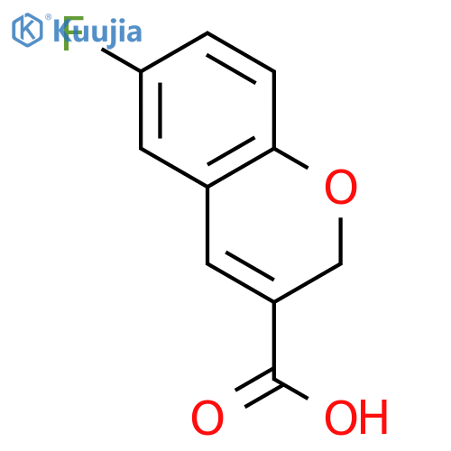 6-fluoro-2H-chromene-3-carboxylic acid structure