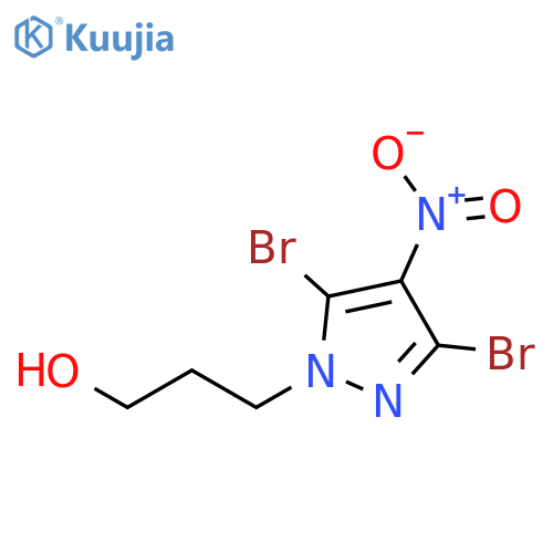 1H-PYRAZOLE-1-PROPANOL, 3,5-DIBROMO-4-NITRO- structure