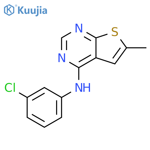 N-(3-chlorophenyl)-6-methylthieno2,3-dpyrimidin-4-amine structure