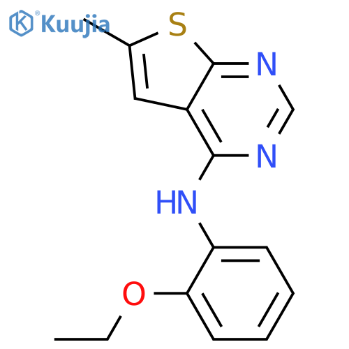 (2-Ethoxy-phenyl)-(6-methyl-thieno[2,3-d]pyrimidin-4-yl)-amine structure