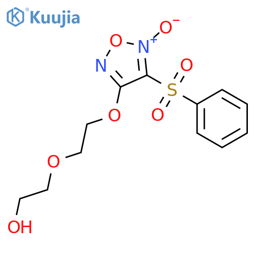 Ethanol, 2-[2-[[5-oxido-4-(phenylsulfonyl)-1,2,5-oxadiazol-3-yl]oxy]ethoxy]- structure