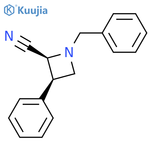 (2S,3R)-1-Benzyl-3-phenylazetidine-2-carbonitrile structure