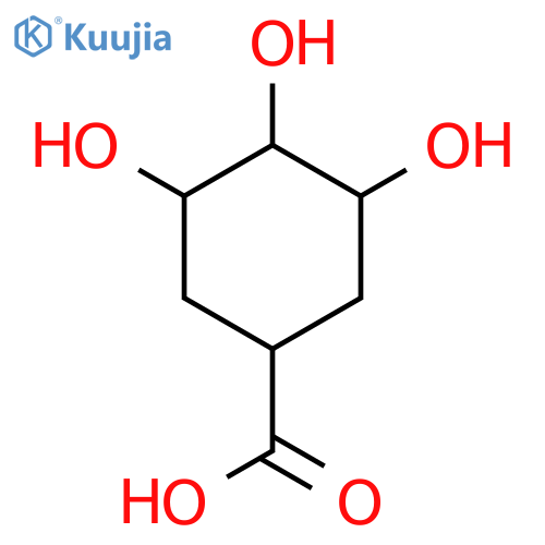 Cyclohexanecarboxylic acid, 3,4,5-trihydroxy- structure