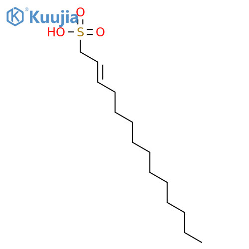 2-Tetradecene-1-sulfonic acid structure