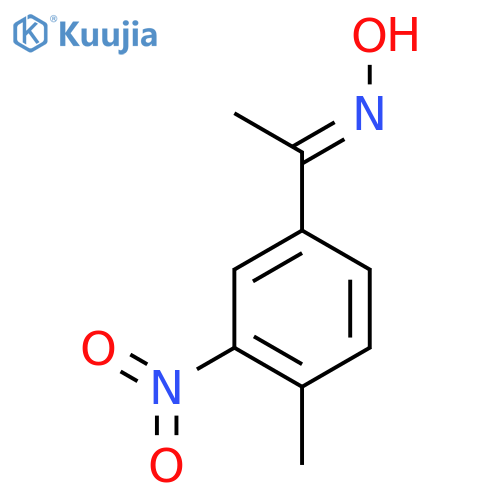 1-(4-methyl-3-nitrophenyl)ethan-1-one oxime structure