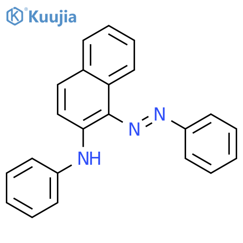 N-phenyl-1-phenyldiazenylnaphthalen-2-amine structure