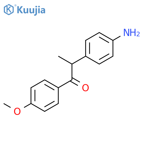 1-PROPANONE, 2-(4-AMINOPHENYL)-1-(4-METHOXYPHENYL)- structure