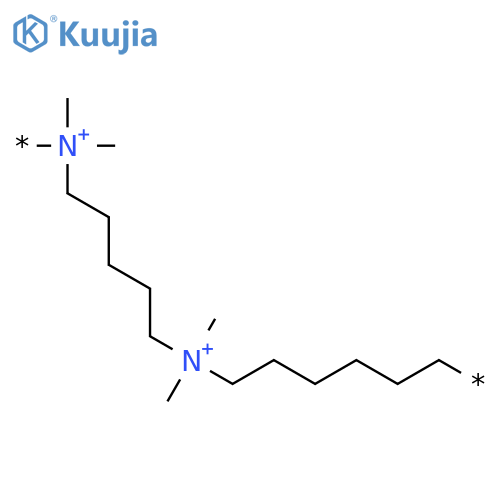 POLY[(DIMETHYLIMINIO)-1,5-PENTANEDIYL(DIMETHYLIMINIO)-1,6-HEXANEDIYL] structure