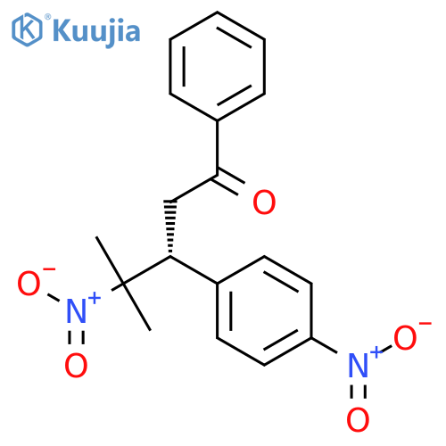 1-Pentanone, 4-methyl-4-nitro-3-(4-nitrophenyl)-1-phenyl-, (3R)- structure