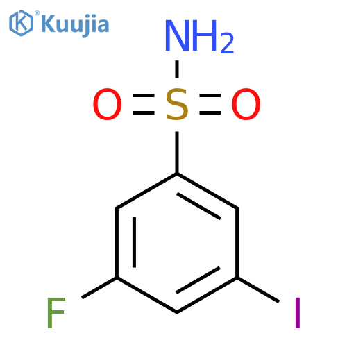 3-Fluoro-5-iodobenzenesulfonamide structure