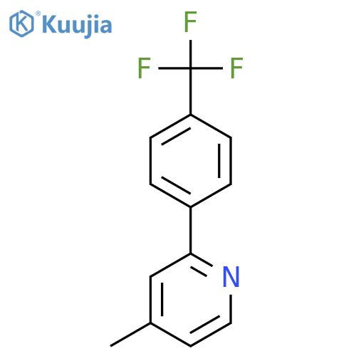 4-methyl-2-[4-(trifluoromethyl)phenyl]pyridine structure