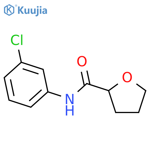 N-(3-chlorophenyl)tetrahydro-2-furancarboxamide structure