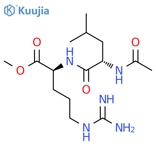 L-Arginine, N2-(N-acetyl-L-leucyl)-, methyl ester structure