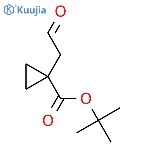 1-(2-Oxo-ethyl)-cyclopropanecarboxylic acid tert-butyl ester structure