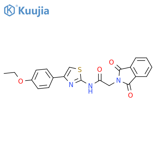 2-(1,3-dioxo-2,3-dihydro-1H-isoindol-2-yl)-N-4-(4-ethoxyphenyl)-1,3-thiazol-2-ylacetamide structure