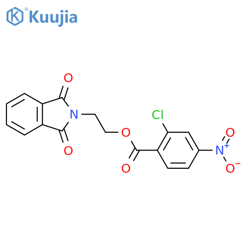 2-(1,3-dioxo-2,3-dihydro-1H-isoindol-2-yl)ethyl 2-chloro-4-nitrobenzoate structure