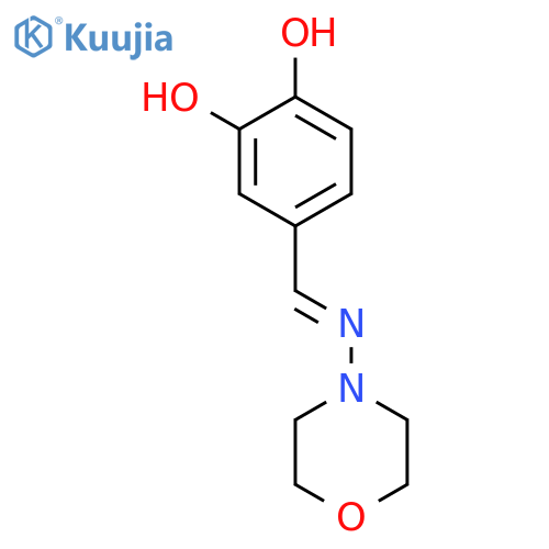 1,2-Benzenediol, 4-[(4-morpholinylimino)methyl]- (9CI) structure