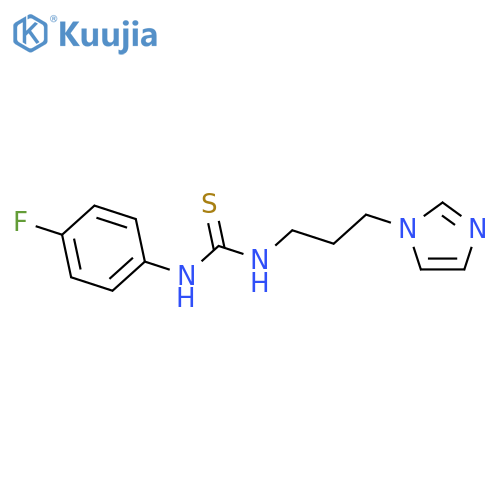 Thiourea, N-(4-fluorophenyl)-N'-[3-(1H-imidazol-1-yl)propyl]- structure