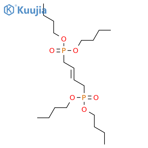 PHOSPHONIC ACID, 2-BUTENE-1,4-DIYLBIS-, TETRABUTYL ESTER structure