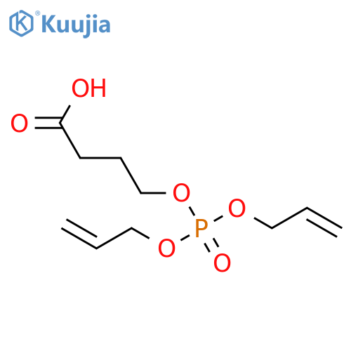 Butanoic acid, 4-[[bis(2-propenyloxy)phosphinyl]oxy]- structure