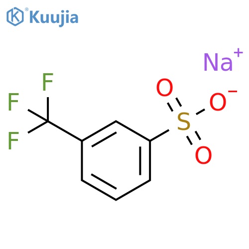 Benzenesulfonic acid, 3-(trifluoromethyl)-, sodium salt (1:1) structure