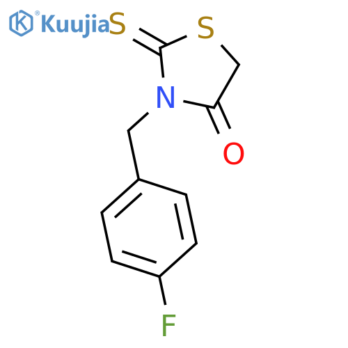 3-(4-Fluorophenyl)methyl-2-sulfanylidene-1,3-thiazolidin-4-one structure