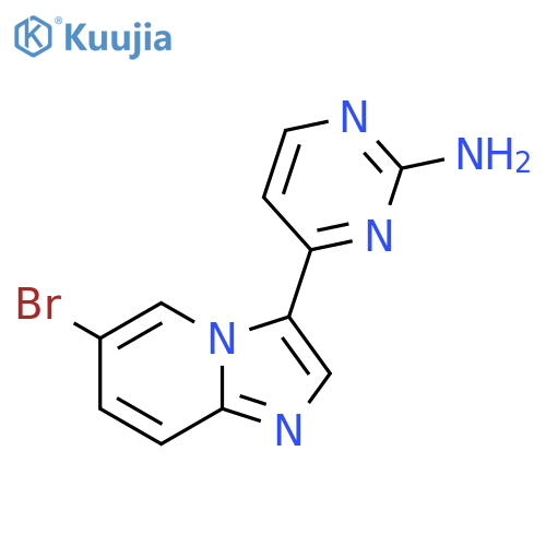 4-(6-Bromoimidazo[1,2-A]Pyridin-3-Yl)Pyrimidin-2-Amine structure