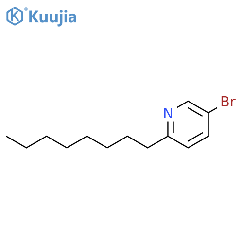 Pyridine, 5-bromo-2-octyl- structure
