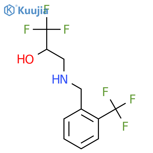 1,1,1-Trifluoro-3-{2-(trifluoromethyl)benzyl-amino}-2-propanol structure