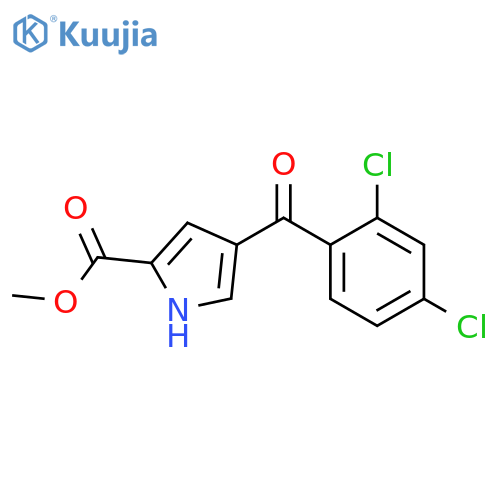 Methyl 4-(2,4-dichlorobenzoyl)-1H-pyrrole-2-carboxylate structure