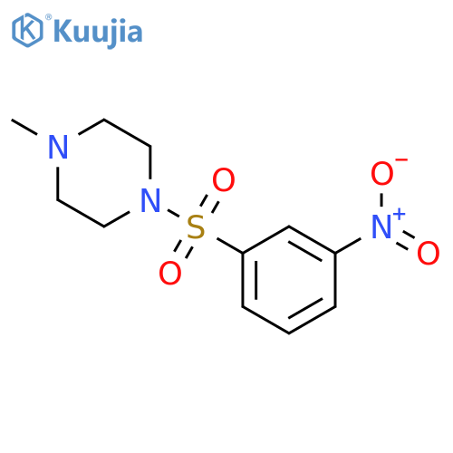 1-Methyl-4-[(3-nitrophenyl)sulfonyl]piperazine structure