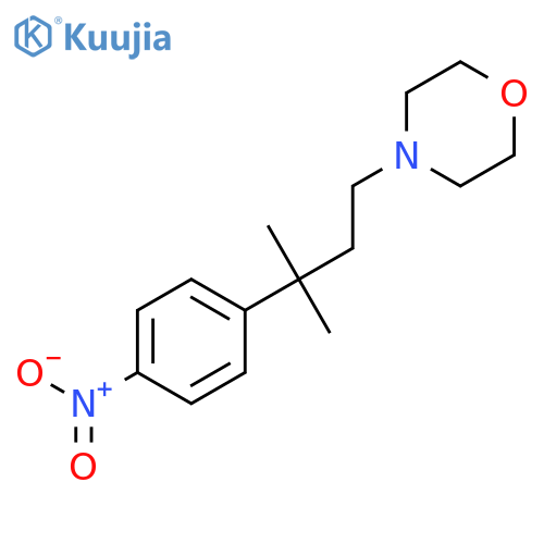 4-[3-Methyl-3-(4-nitro-phenyl)-butyl]-morpholine structure