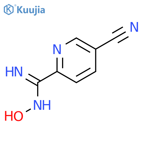 5-cyano-N'-hydroxypyridine-2-carboximidamide structure