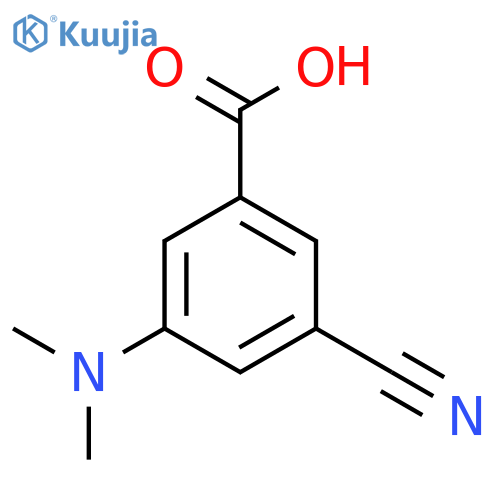3-Cyano-5-(dimethylamino)benzoic acid structure