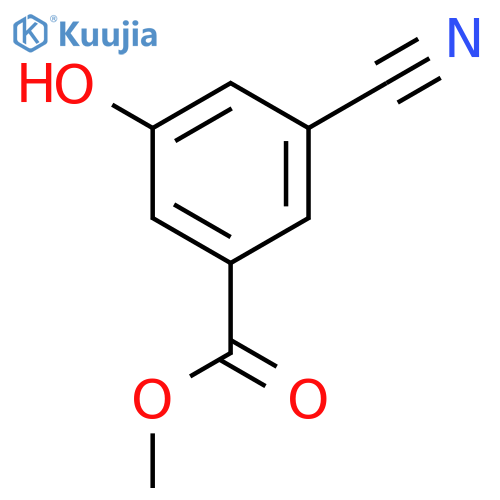 Methyl 3-cyano-5-hydroxybenzoate structure