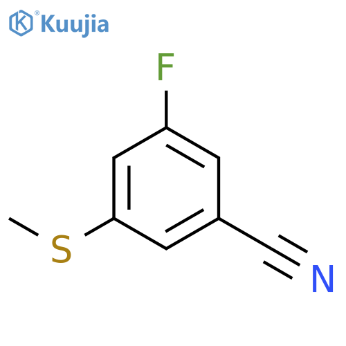 3-fluoro-5-(methylsulfanyl)benzonitrile structure