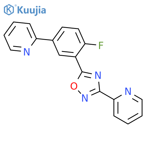 PYRIDINE, 2-[4-FLUORO-3-[3-(2-PYRIDINYL)-1,2,4-OXADIAZOL-5-YL]PHENYL]- structure