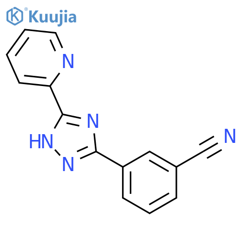 2-(pyridin-2-yl)-5-(3-cyanophenyl)-1,3,4-triazole structure