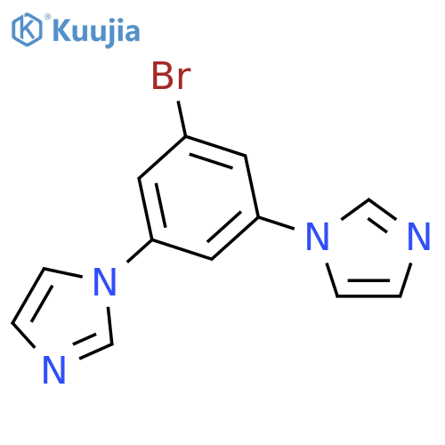 1H-IMIDAZOLE, 1,1'-(5-BROMO-1,3-PHENYLENE)BIS- structure